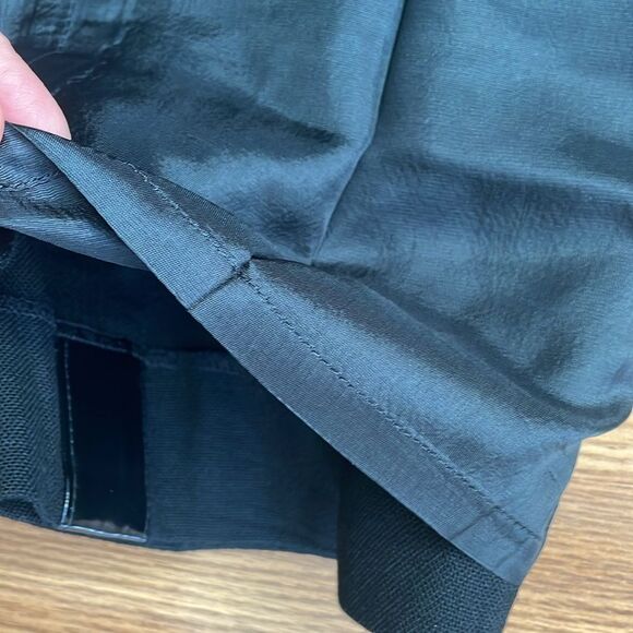 MARC JACOBS Black Capri Crop Pant Womens Patent Leather Detail Wool $228 - Picture 12 of 12